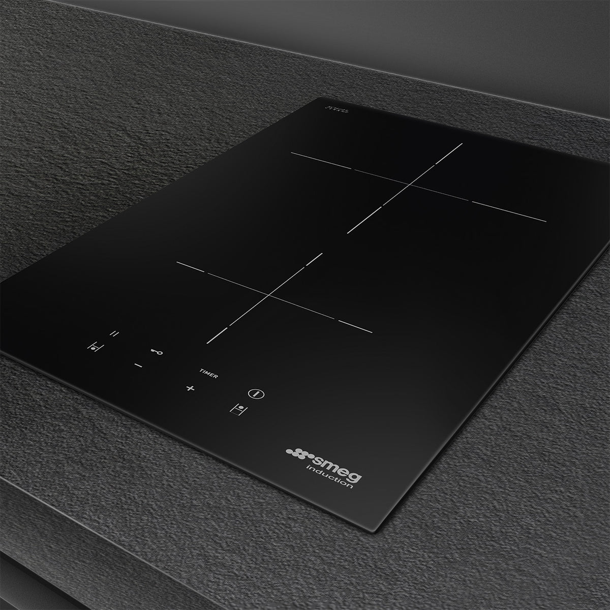 30 cm Universal Induction Hob, Black Glass