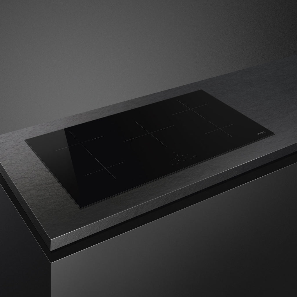90 cm Universal Induction Hob, Black Glass
