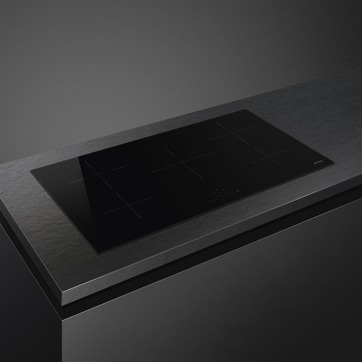 90 cm Universal Induction Hob, Black Glass