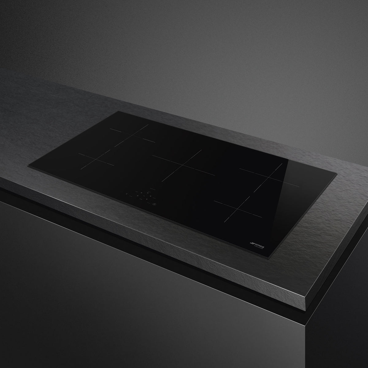 90 cm Universal Induction Hob, Black Glass
