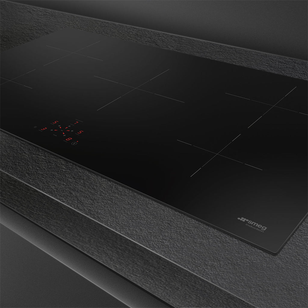 90 cm Universal Induction Hob, Black Glass