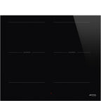 60 cm Universal Induction Hob, Black Glass
