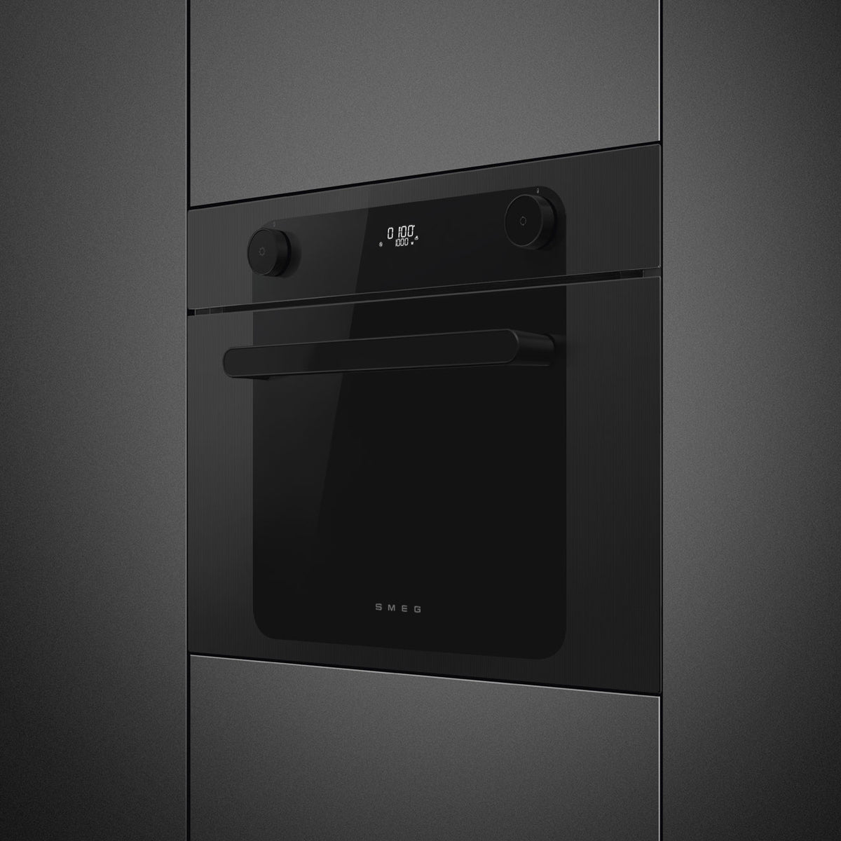 Musa 45cm Compact Built-In Oven & Micro combi Microwave, Black