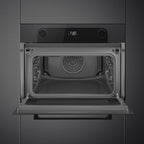 Musa 45cm Compact Built-In Oven & Micro combi Microwave, Black