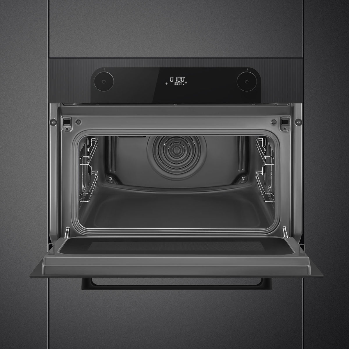 Musa 45cm Compact Built-In Oven & Micro combi Microwave, Black