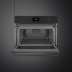 Classic 45cm Compact Built-In Oven & Micro combi Microwave, Matte Black