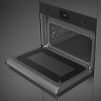 Classic 45cm Compact Built-In Oven & Micro combi Microwave, Matte Black