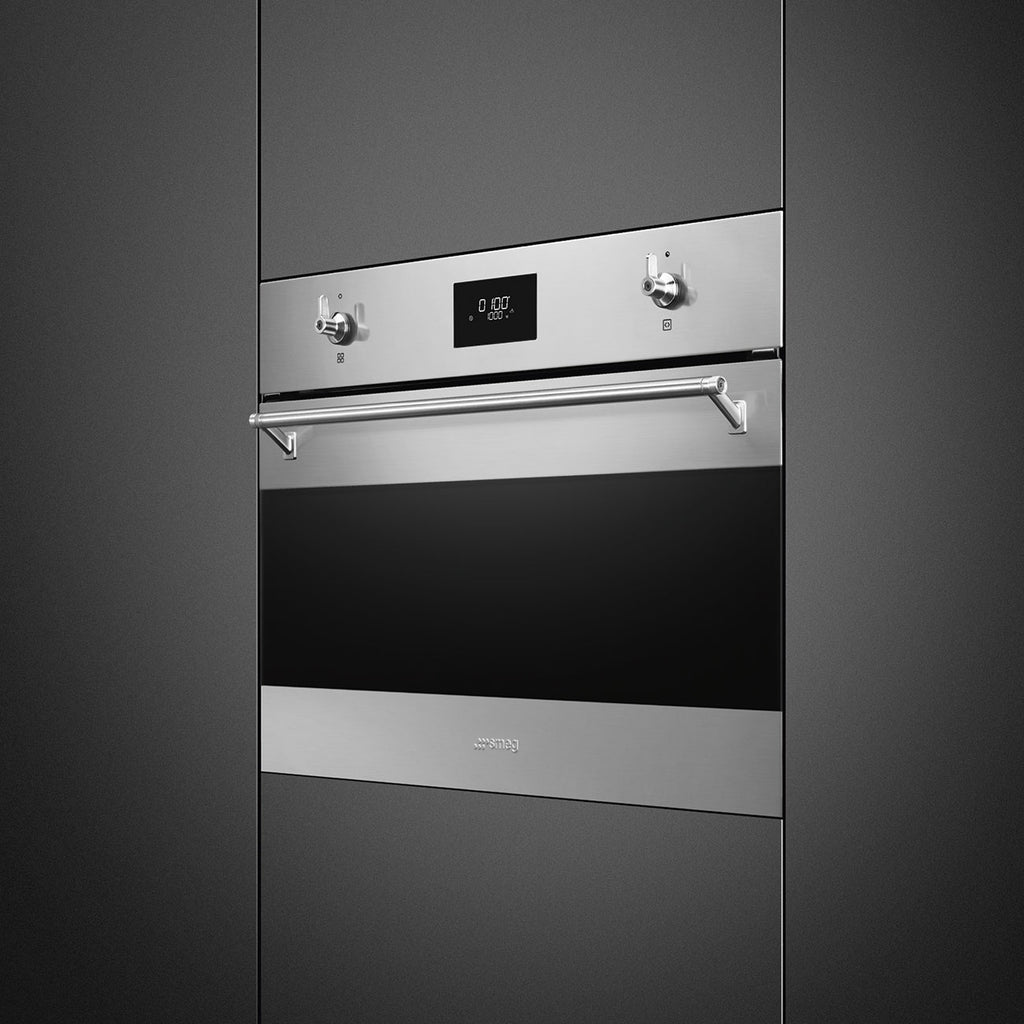 Classic 45cm Compact Built-In Oven & Micro combi Microwave, Stainless steel
