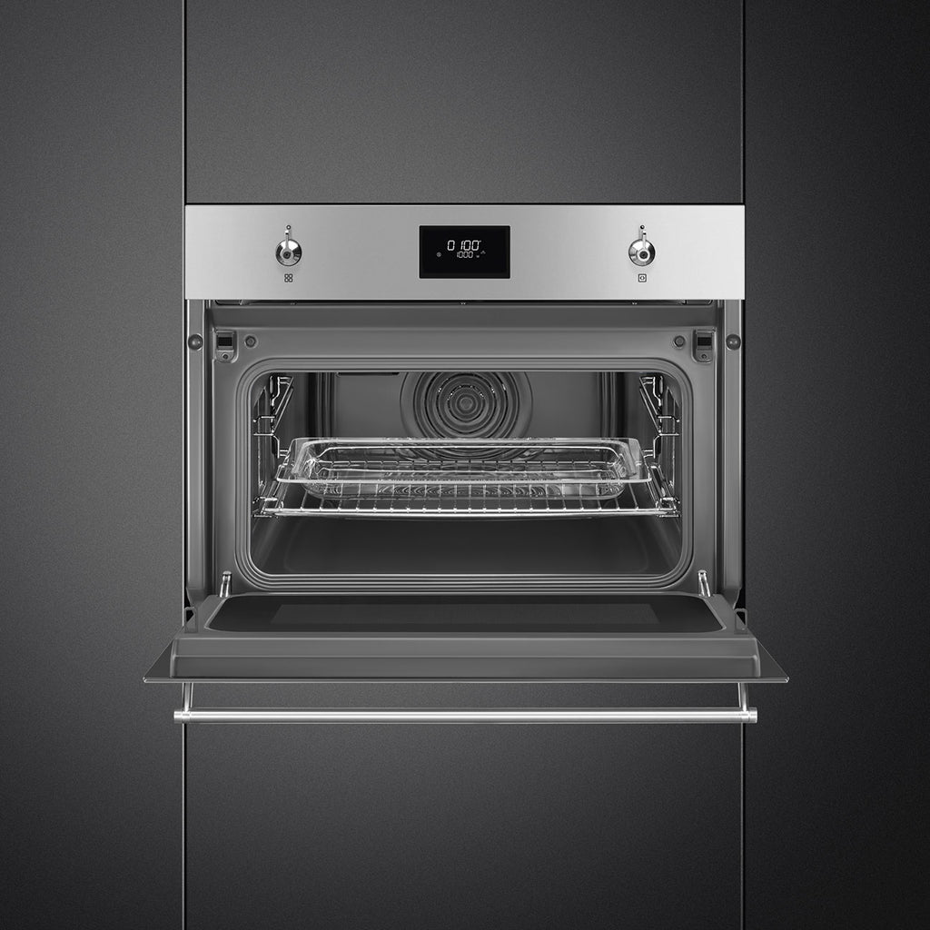 Classic 45cm Compact Built-In Oven & Micro combi Microwave, Stainless steel