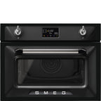 Victoria 45cm Compact Built-In Oven & Micro combi Microwave, Black