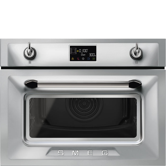 Victoria 45cm Compact Built-In Oven & Micro combi Microwave, Stainless steel