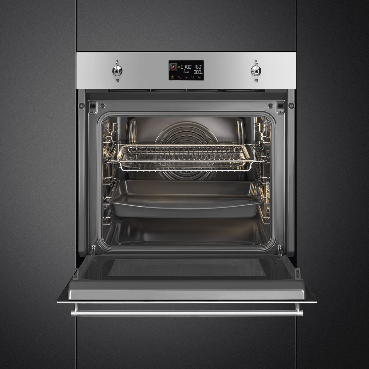 Classic 60cm Built-In SpeedwaveXL Single Oven, Stainless steel