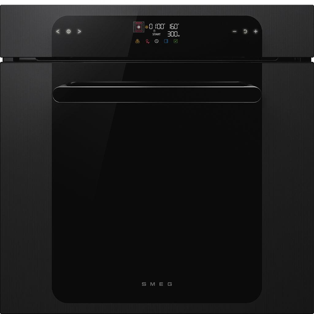 Musa 60cm Built-In Traditional pyro Single Oven, Black