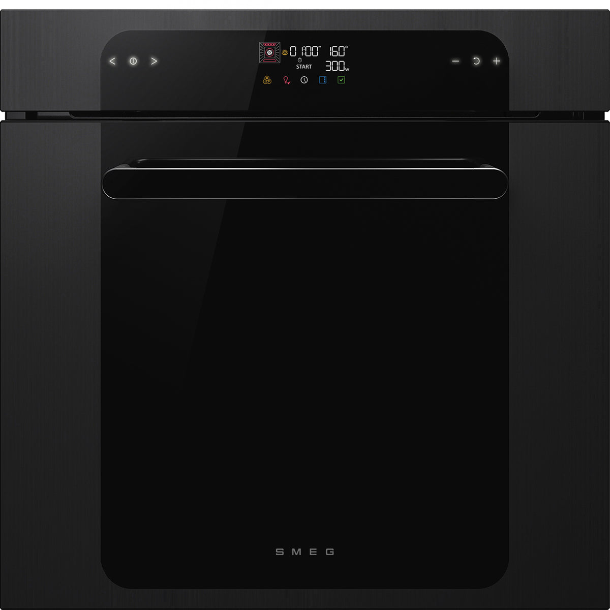 Musa 60cm Built-In Traditional pyro Single Oven, Black