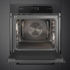 Musa 60cm Built-In Traditional pyro Single Oven, Black