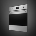 Classic 60cm Built-In SteamOne Single Oven, Stainless steel