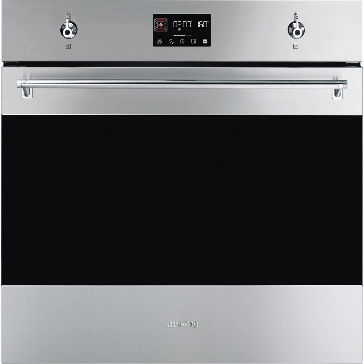 Classic 60cm Built-In Traditional pyro Single Oven, Stainless steel