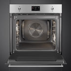 Classic 60cm Built-In Traditional pyro Single Oven, Stainless steel