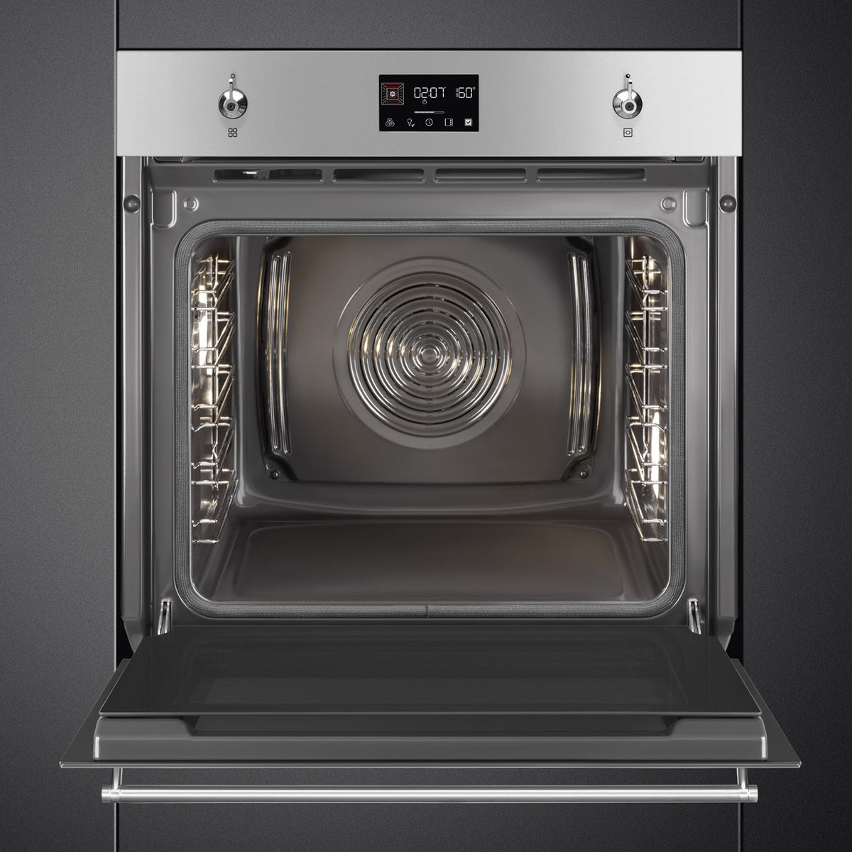 Classic 60cm Built-In Traditional pyro Single Oven, Stainless steel