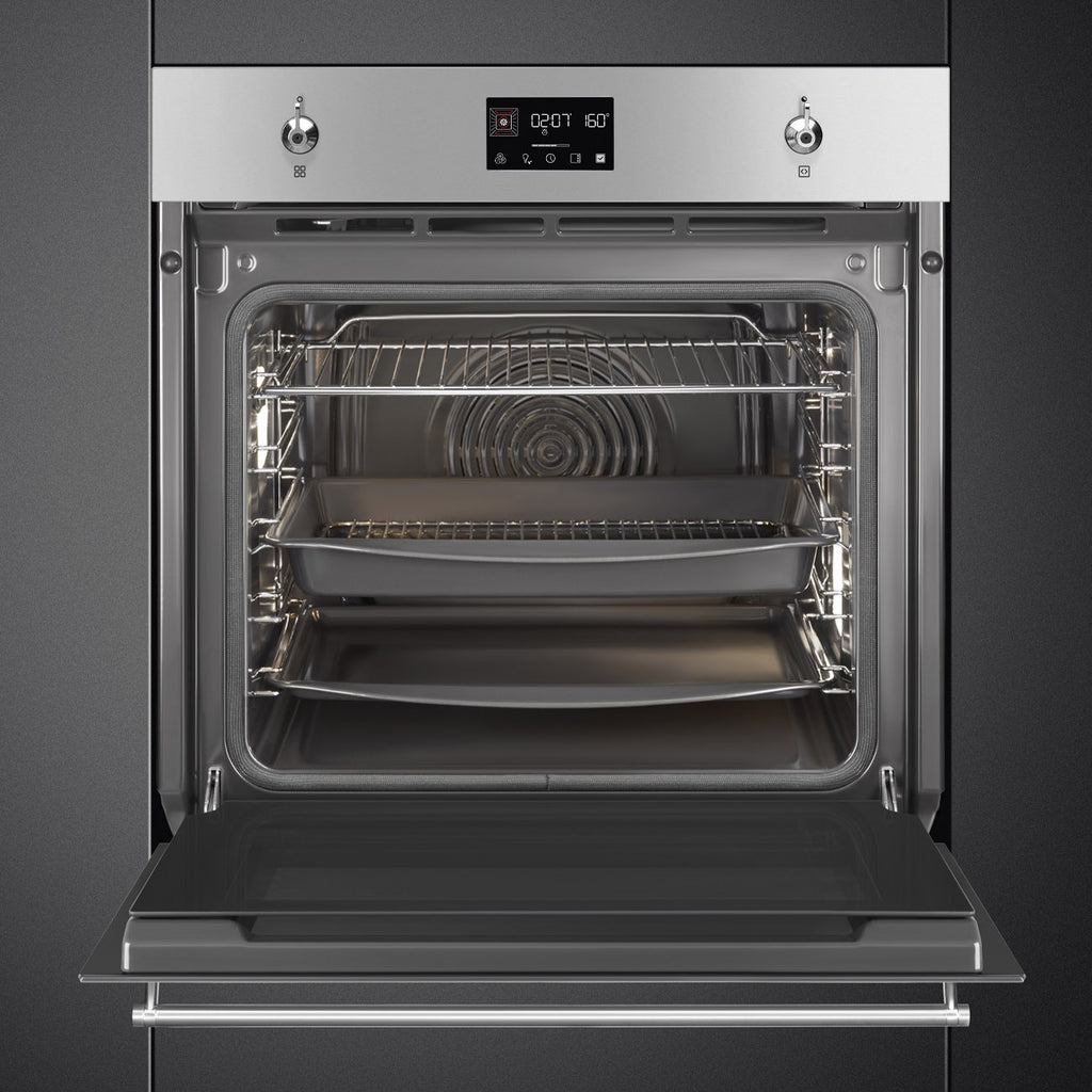 Classic 60cm Built-In Traditional pyro Single Oven, Stainless steel