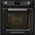 Victoria 60cm Built-In Traditional pyro Single Oven, Black