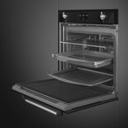 Victoria 60cm Built-In SteamOne Single Oven, Black
