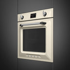 Victoria 60cm Built-In SteamOne Single Oven, Cream