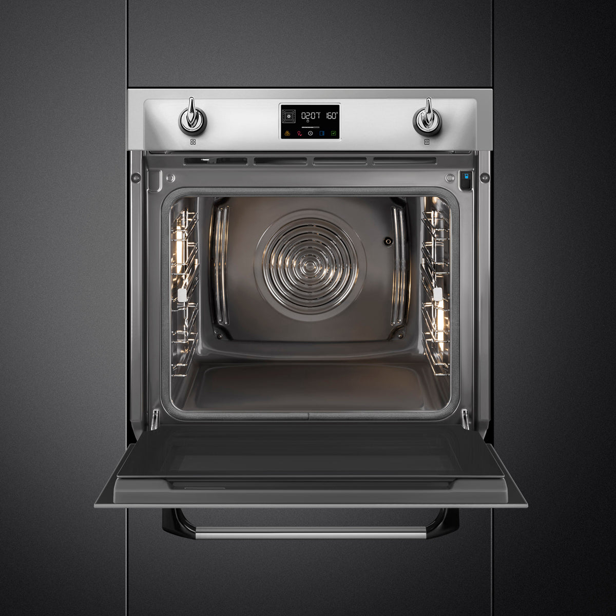 Victoria 60cm Built-In SteamOne Single Oven, Stainless steel