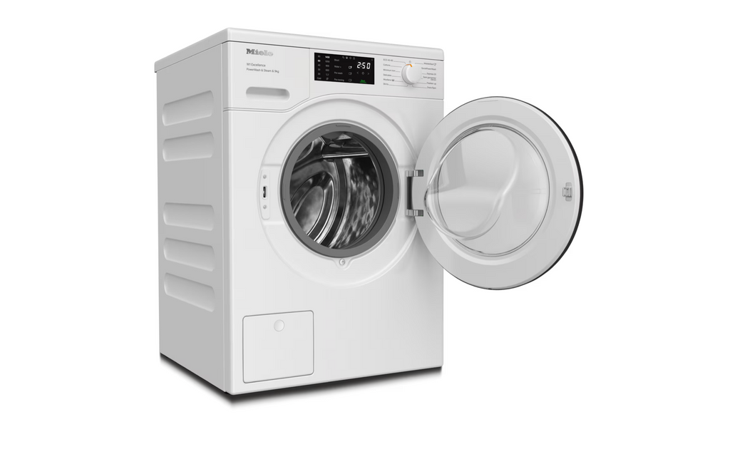 Miele WED385 WCS Freestanding Washing Machine in Lotus White - Graphie Grey Door – image 2