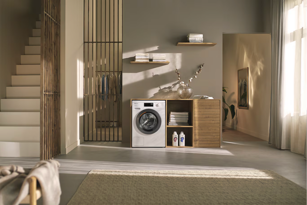 Miele WED385 WCS Freestanding Washing Machine in Lotus White - Graphie Grey Door – image 5