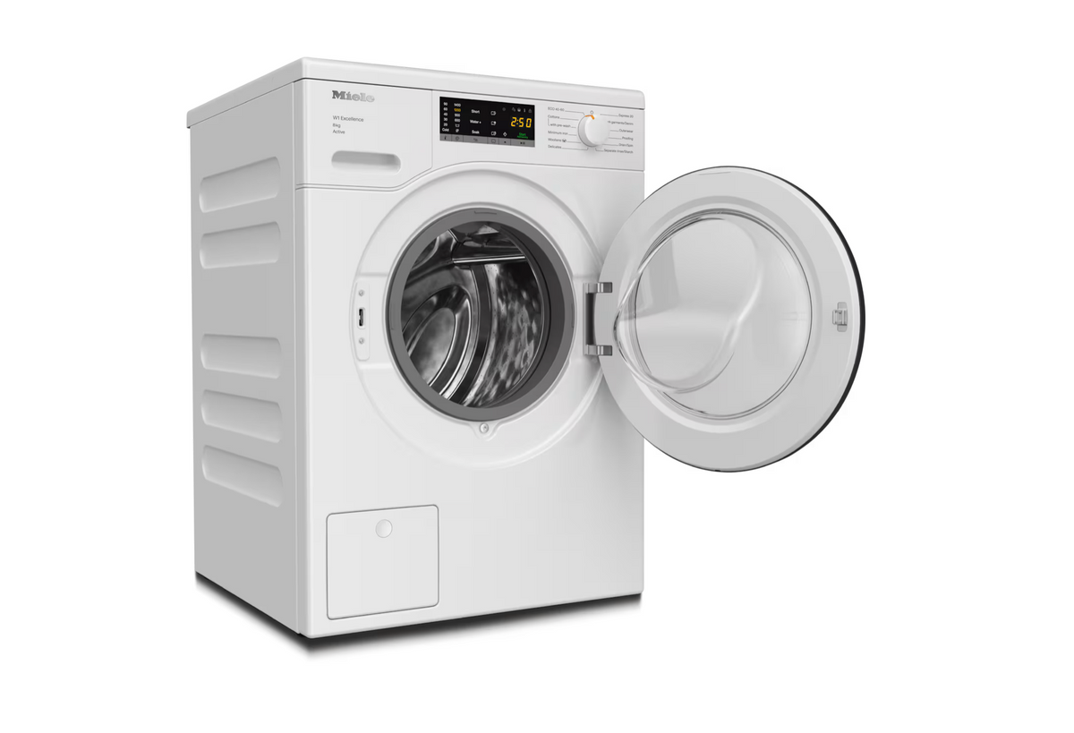 Miele WEA125 WCS Freestanding Washing Machine in Lotus White - Graphie Grey Door – image 2