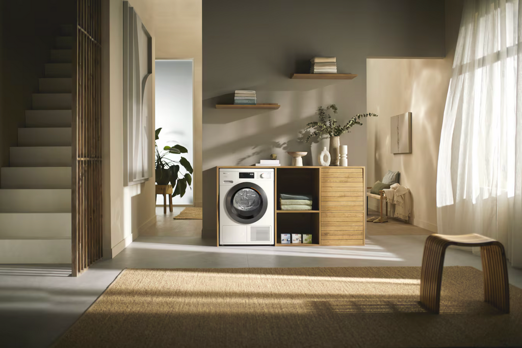 Miele TED645 WP Freestanding Dryer in Lotus White - Graphite Grey Door – image 4