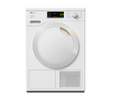 Miele TEA525 WP Freestanding Dryer in Lotus White - Plastic Door – front view
