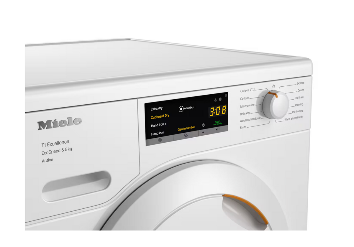 Miele TEA525 WP Freestanding Dryer in Lotus White - Plastic Door – image 3