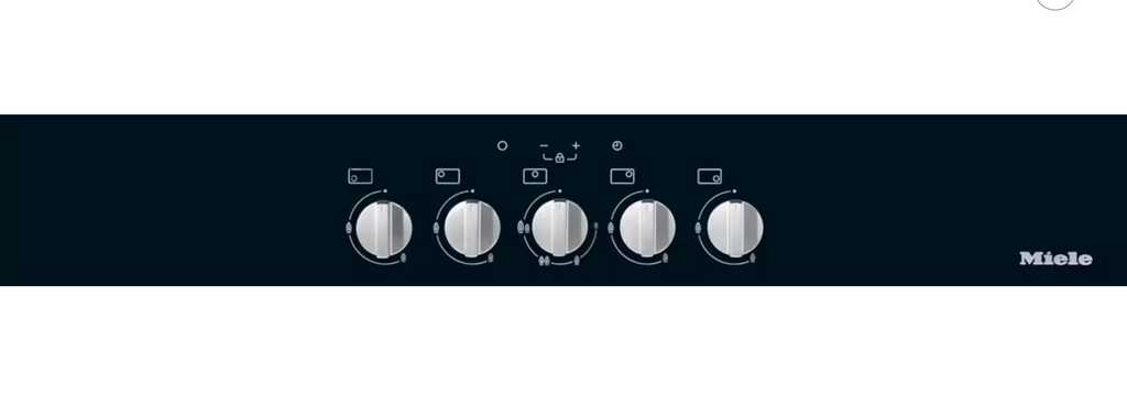 Miele KM3034-1 Gas Hob in Black Glass – image 2