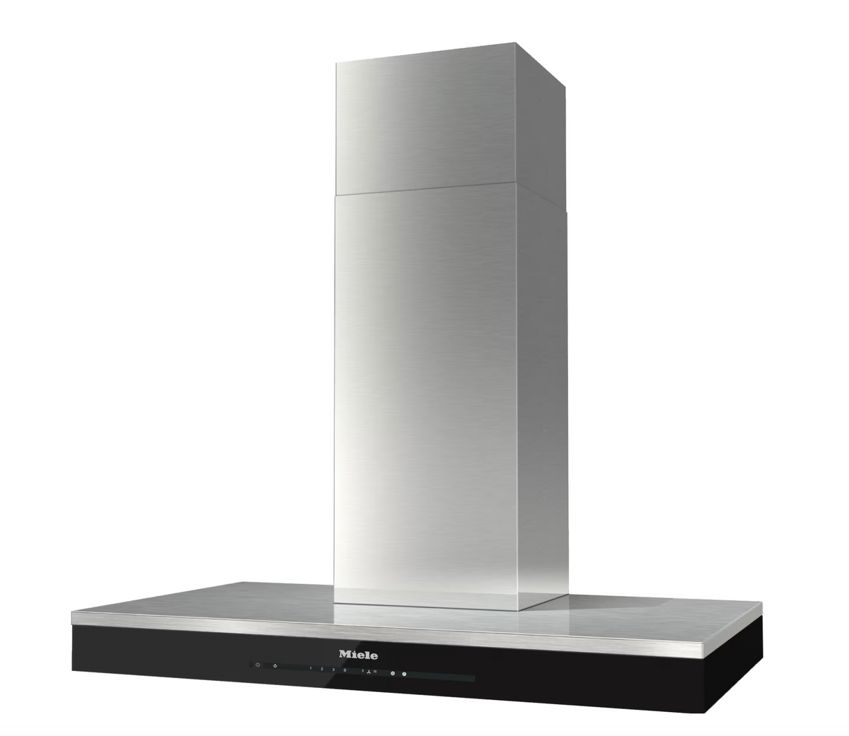 Miele DA 6698W Cooker Hood in CleanSteel – front view