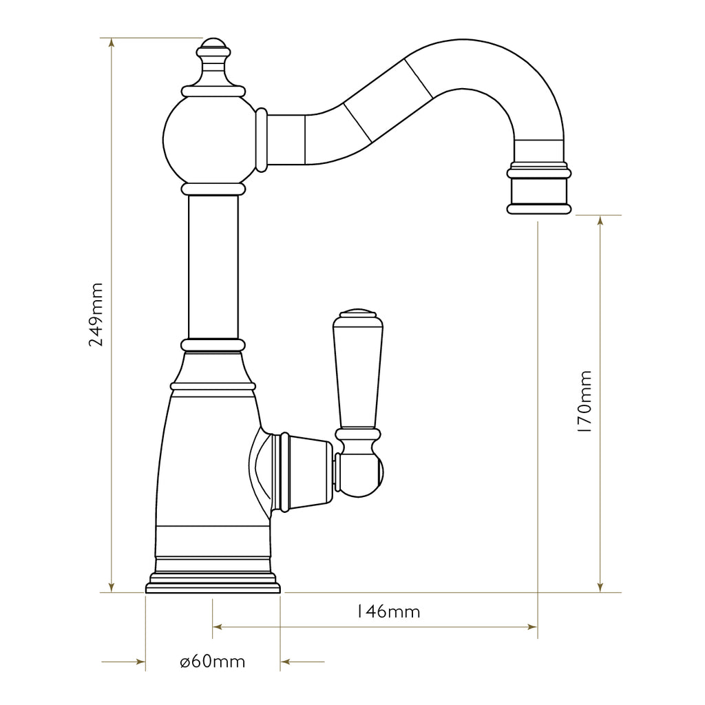 Bidbury & Co StantonSPA Water Filter Tap — Chrome