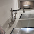 Bidbury & Co Stockwell Kitchen Tap with Rinse — Polished Nickel