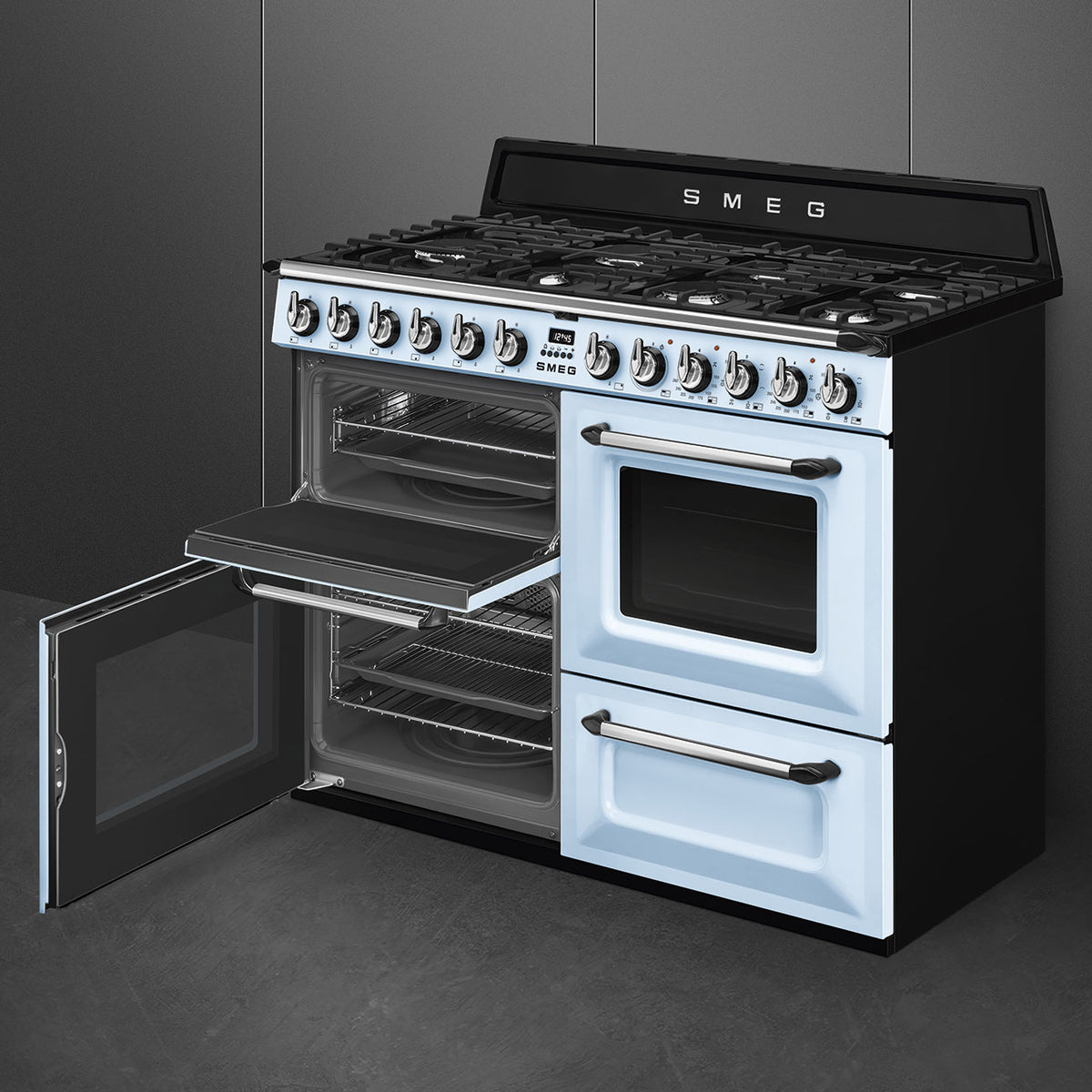 110x60 cm Victoria Dual fuel Cooker with Gas Hob