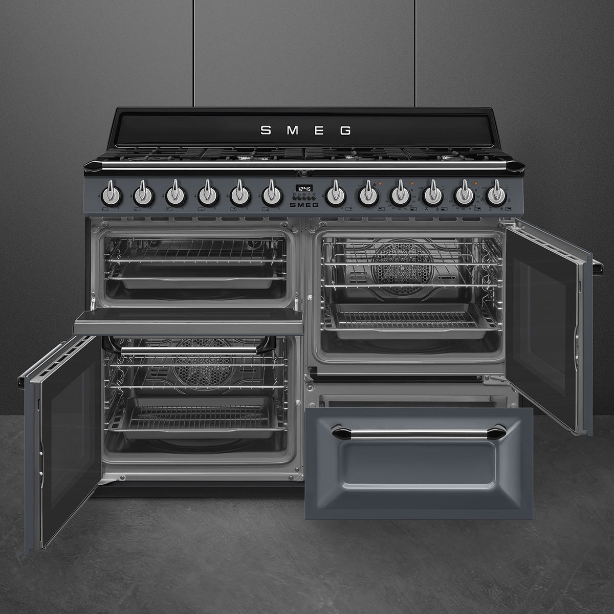 110x60 cm Victoria Dual fuel Cooker with Gas Hob