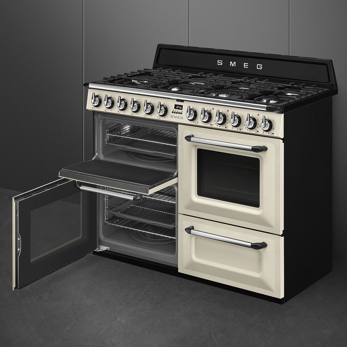 110x60 cm Victoria Dual fuel Cooker with Gas Hob