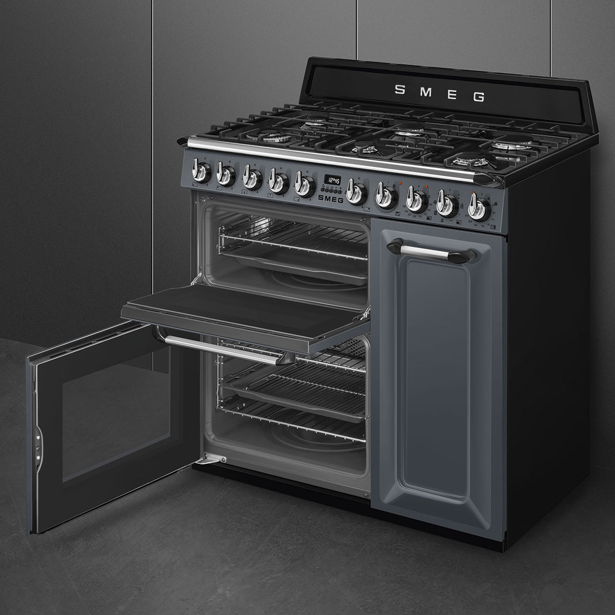 90x60 cm Victoria Dual fuel Cooker with Gas Hob
