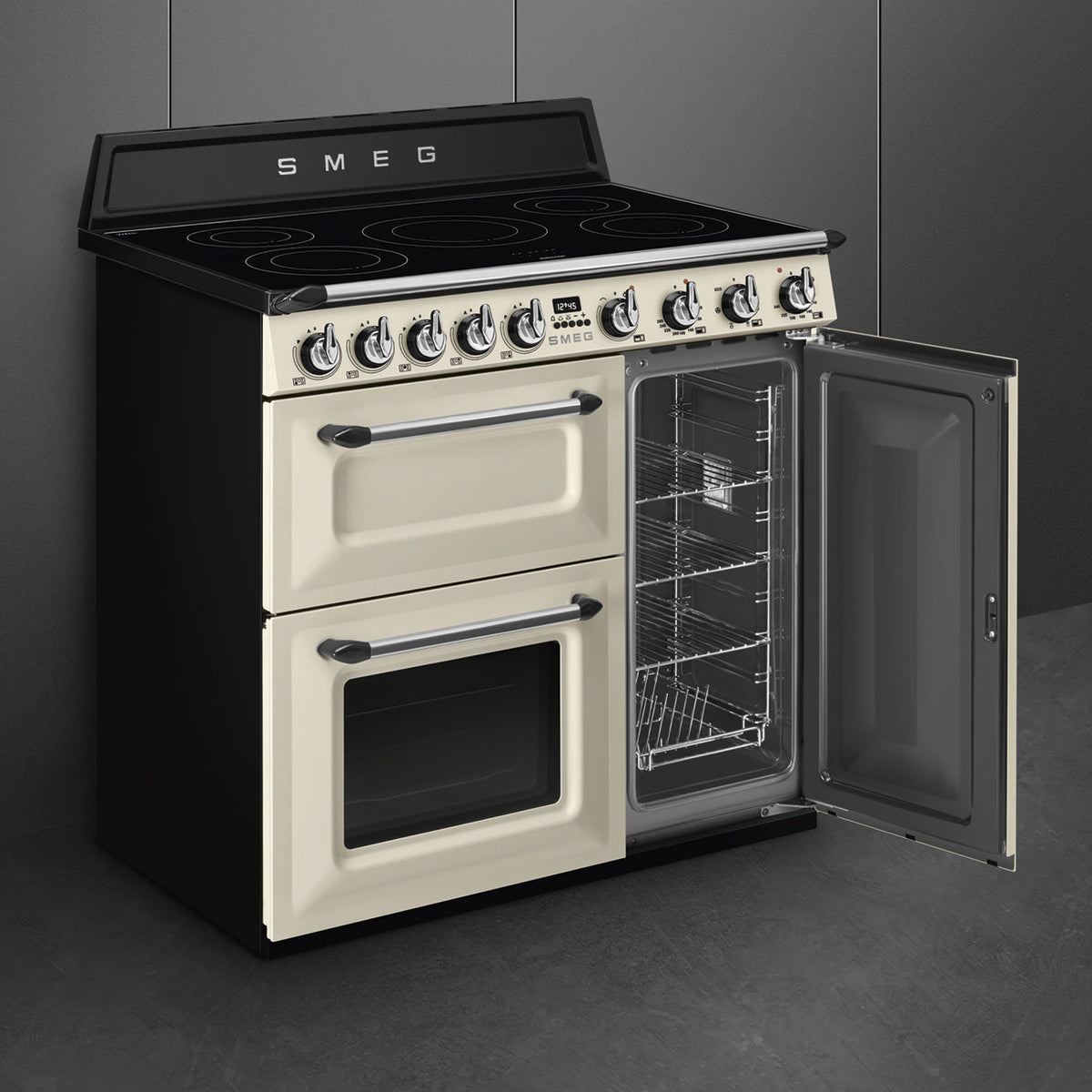 90x60 cm Victoria Full Electric Cooker with Induction Hob