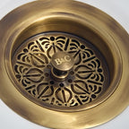 Bidbury & Co 3.5" Traditional Waste — Patinated Brass