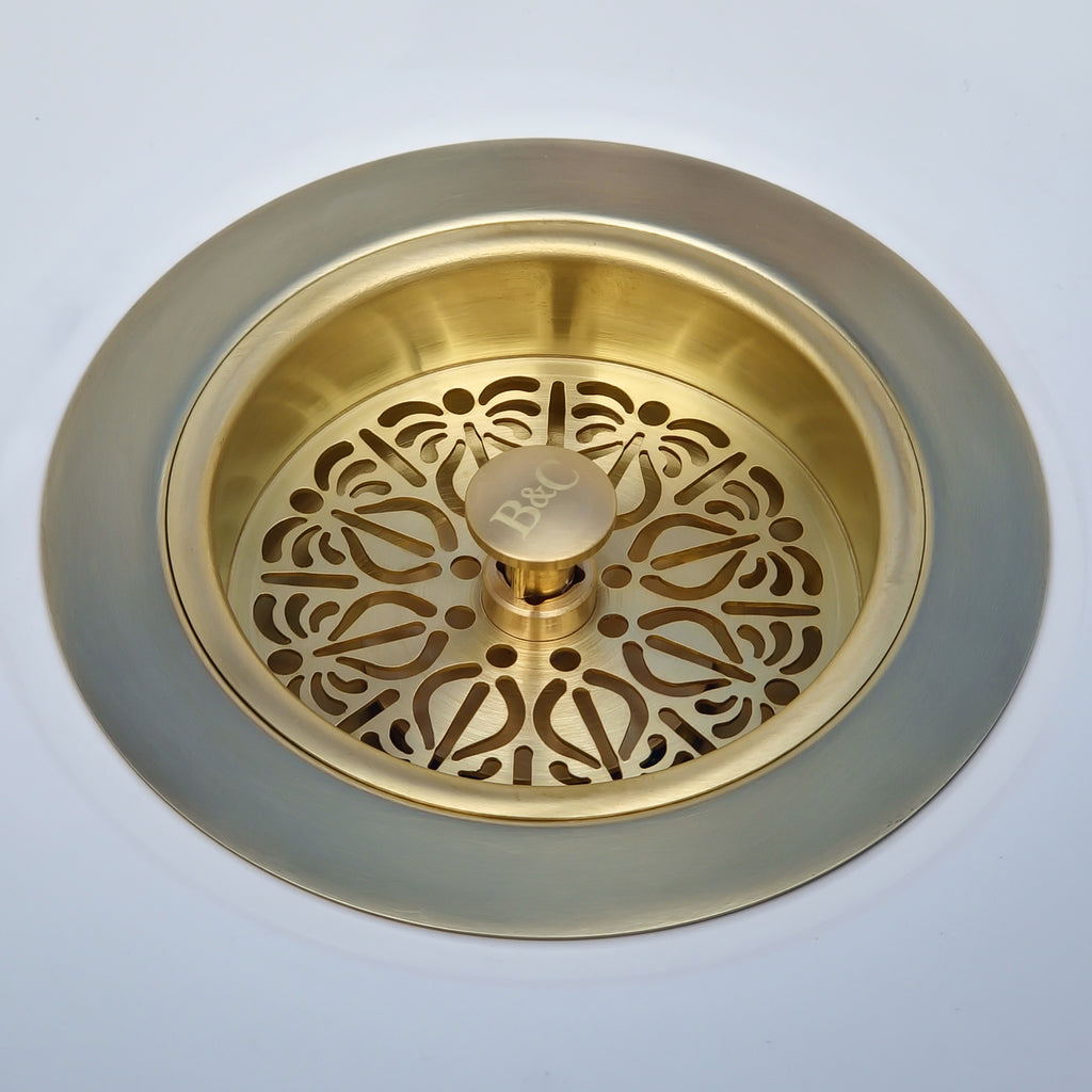 Bidbury & Co 3.5" Traditional Waste — Old English Brass