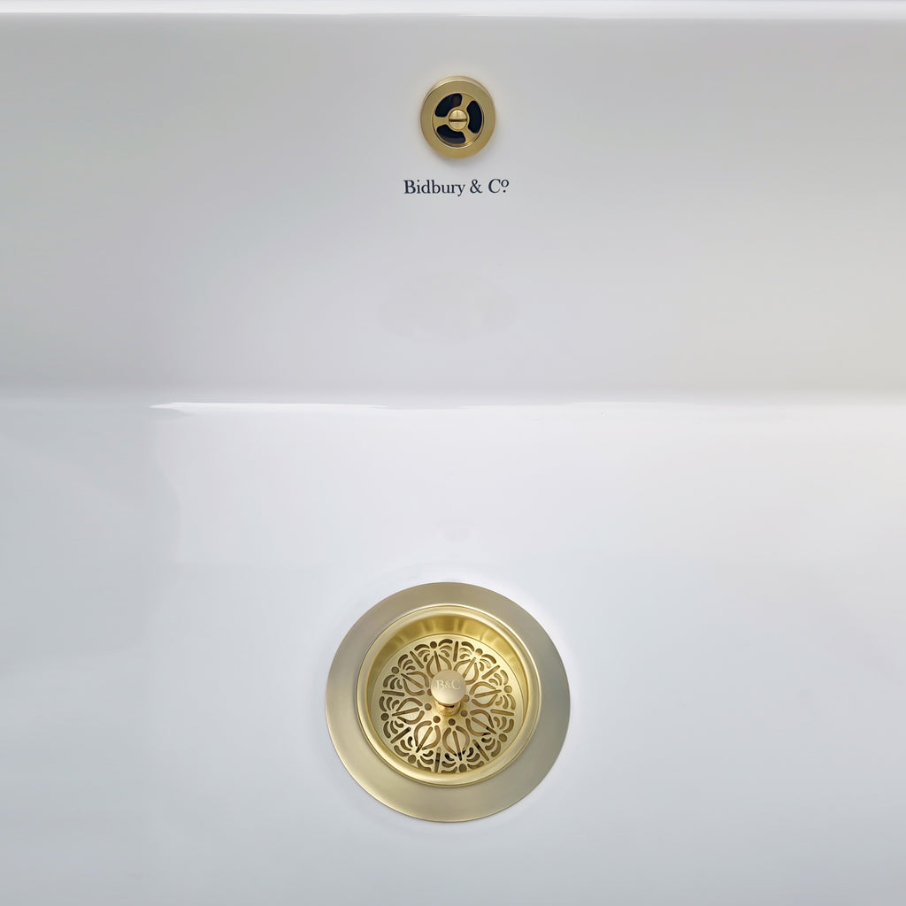 Bidbury & Co 3.5" Traditional Waste — Old English Brass