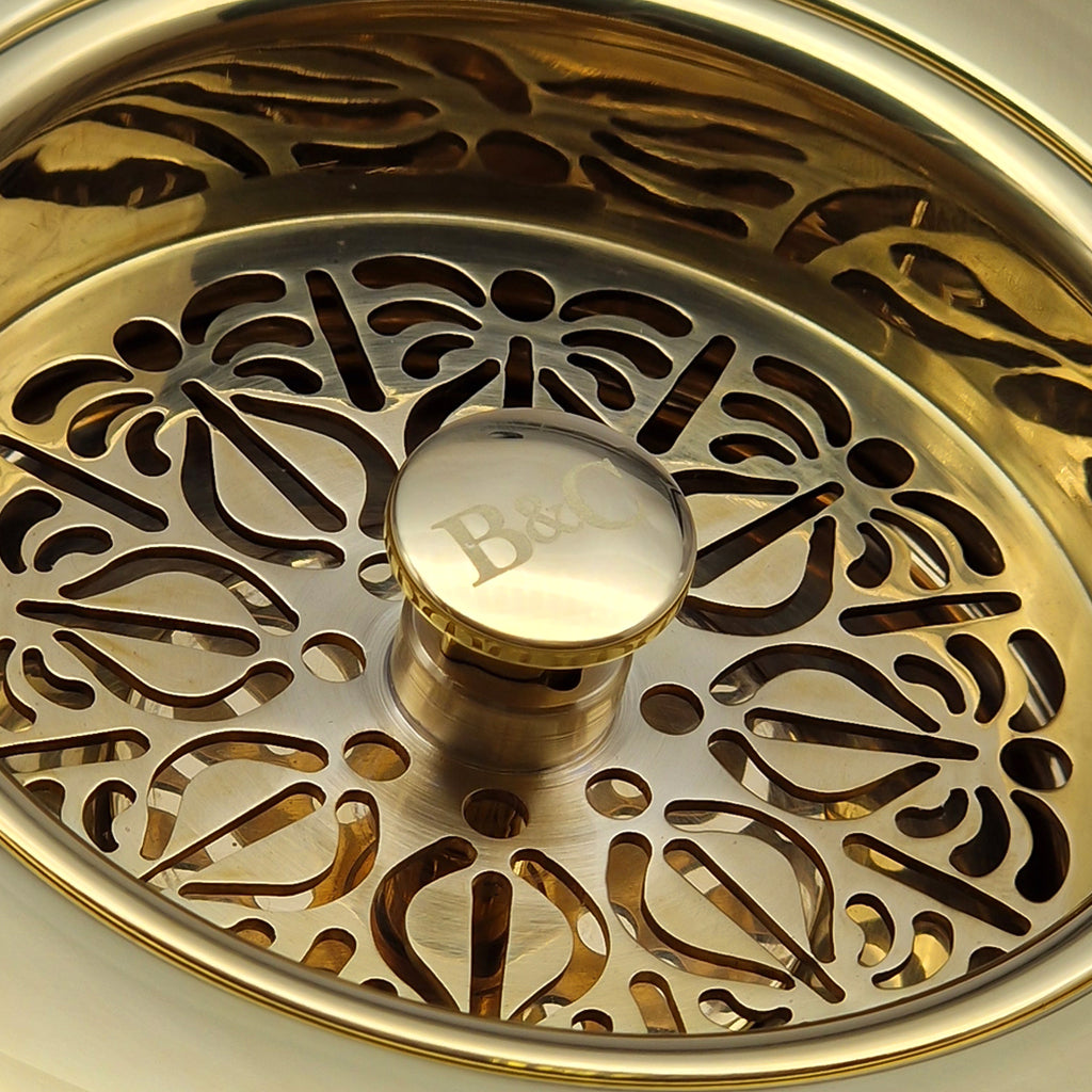 Bidbury & Co 3.5" Traditional Waste — Polished Brass