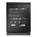 Miele KWTUS7074 F obsw Wine Cooler in Tinted Glass – front view