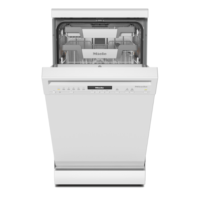 Miele G5740 SC Freestanding Dishwasher in White – front view
