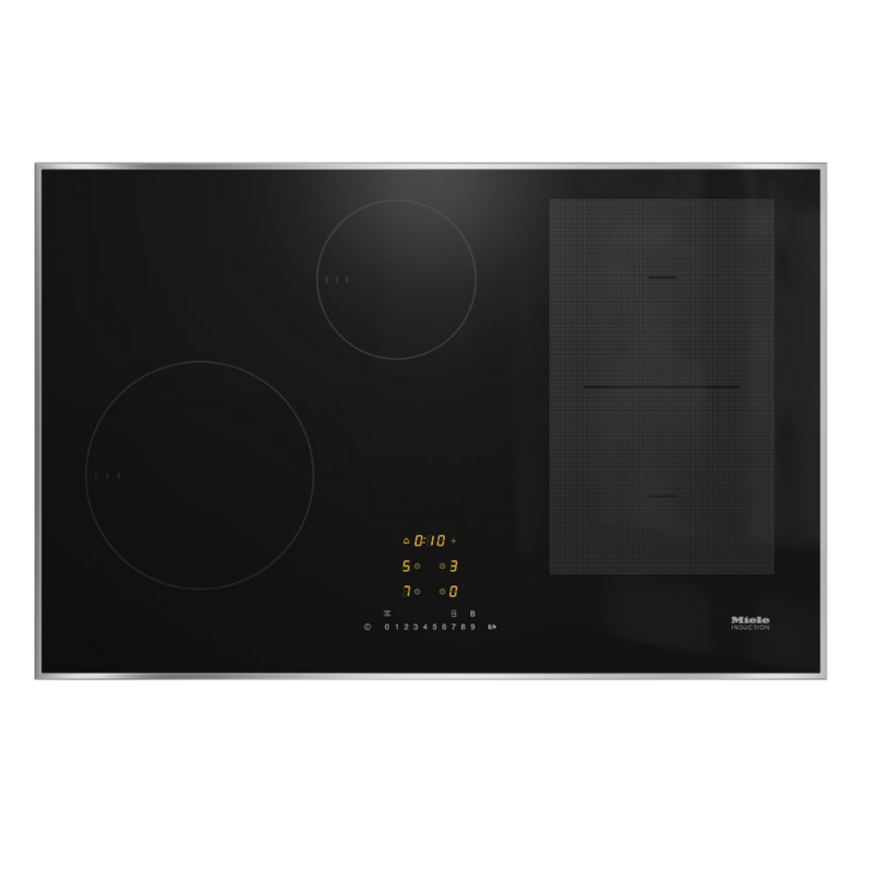 Miele KM7474FR Induction Hob in Ss Frame (Narrow) – front view